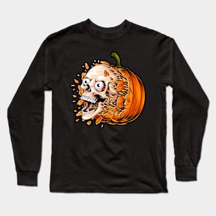 Skeleton pumpkin Long Sleeve T-Shirt